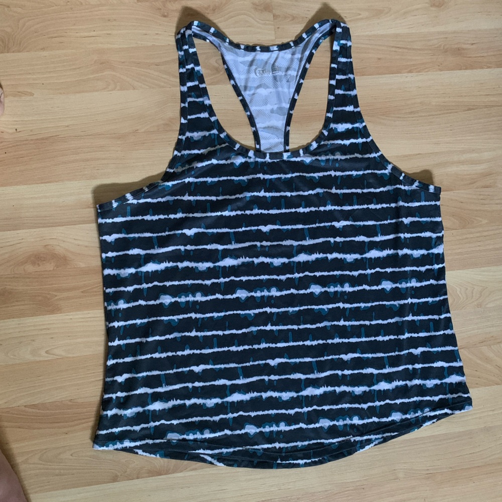 ZYIA Active Blue Frost Sanibel Tank Top | Size XXXL | Racerback Lightweight